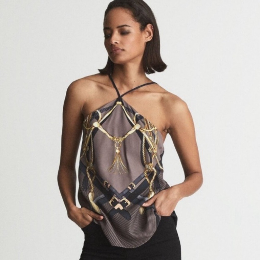 REISS

Stevie Printed Twill Cami
